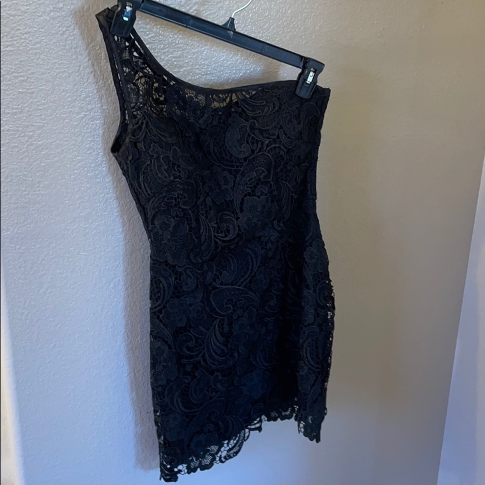 Black lace dress